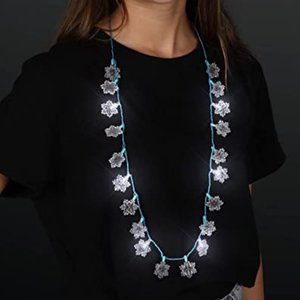 Bundle of Light Up Snowflake Necklaces Holiday Christmas Necklace